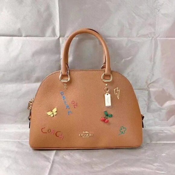 COACH C8261 KATY SATCHEL IN SIGNATURE CANVAS PENNY MULTI - Picture 1 of 5